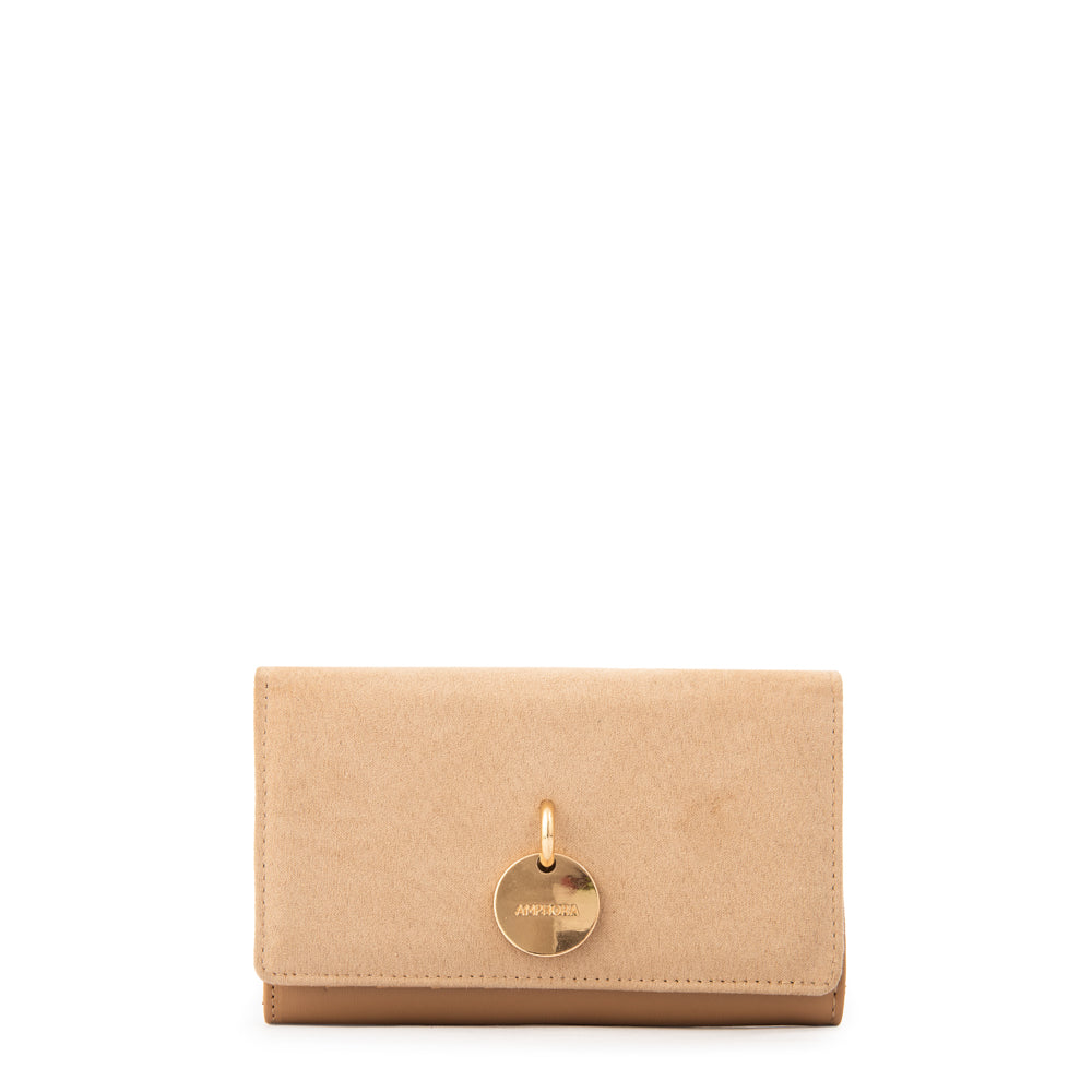 Billetera maggie mediana beige