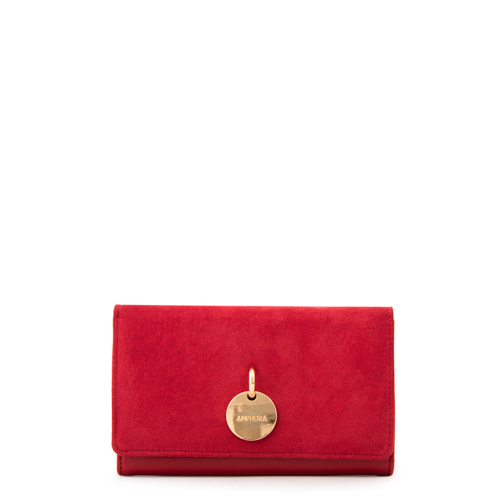 Billetera maggie mediana rojo