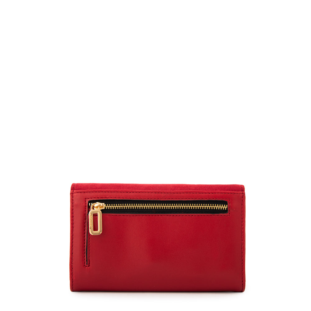 Billetera maggie mediana rojo