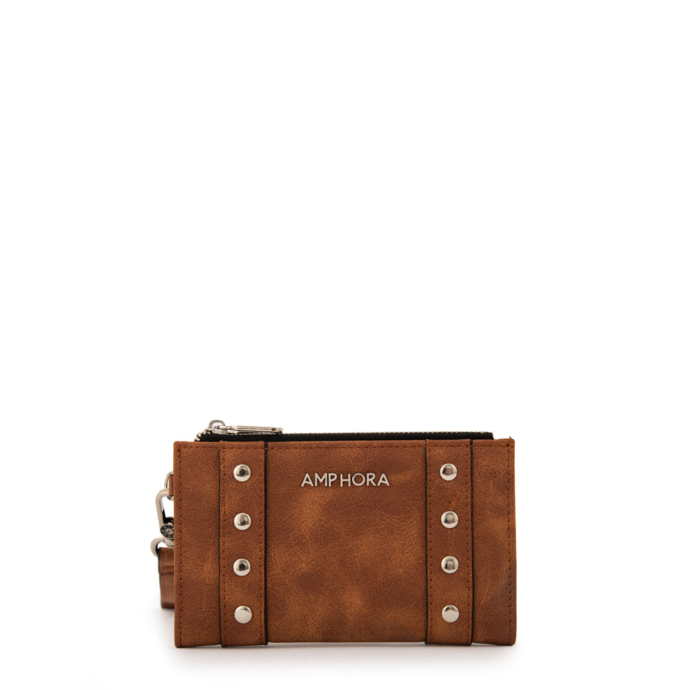 Billetera doble jovi pequeña camel