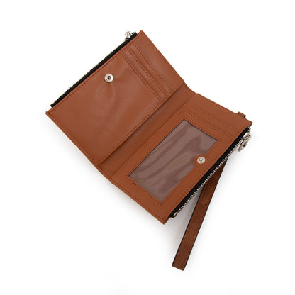 Billetera doble jovi pequeña camel