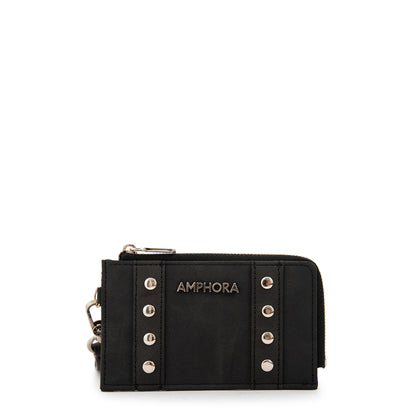 Tarjetero cierre exterior jovi pequeña negro