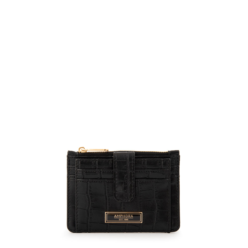 Billetera cierre exterior lupita pequeña negro