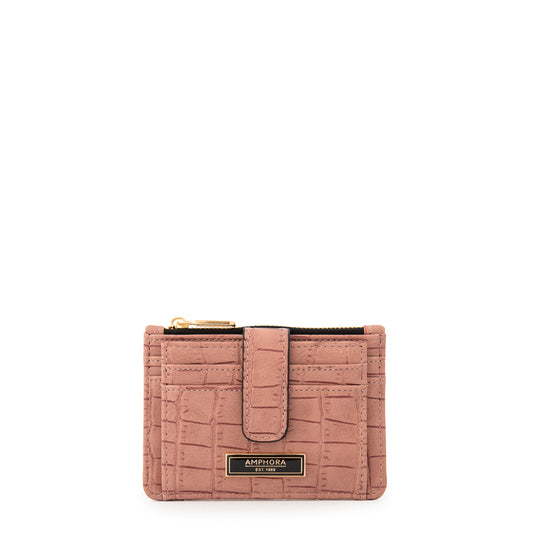 Billetera cierre exterior lupita pequeña rosa viejo