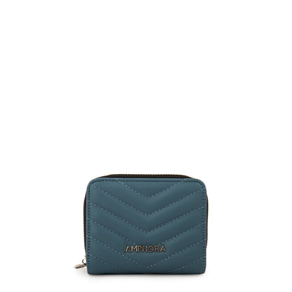 Billetera marina pequeña denim