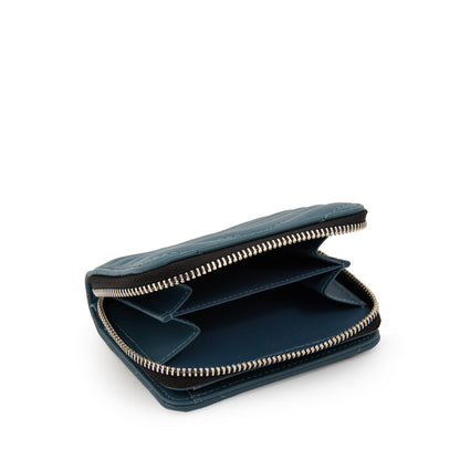 Billetera marina pequeña denim