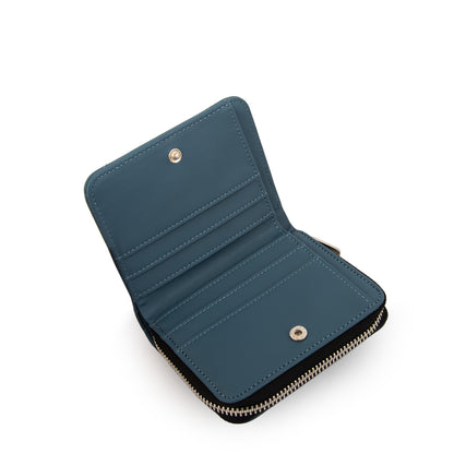 Billetera marina pequeña denim