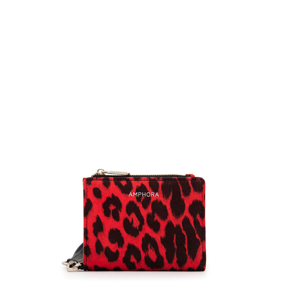 Billetera silvestra pequeña rojo