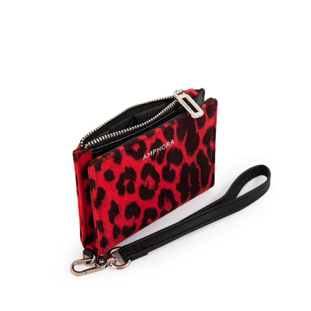 Billetera silvestra pequeña rojo