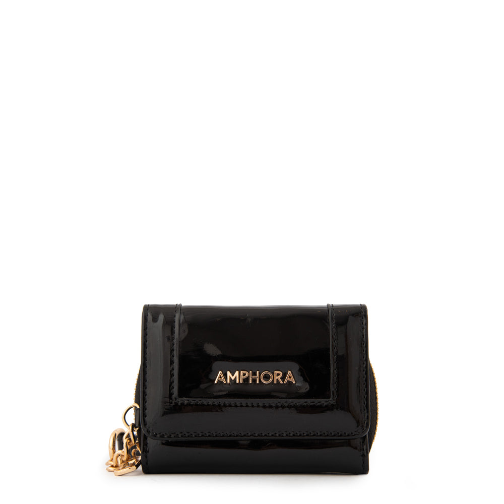 Billetera cristal pequeña negro