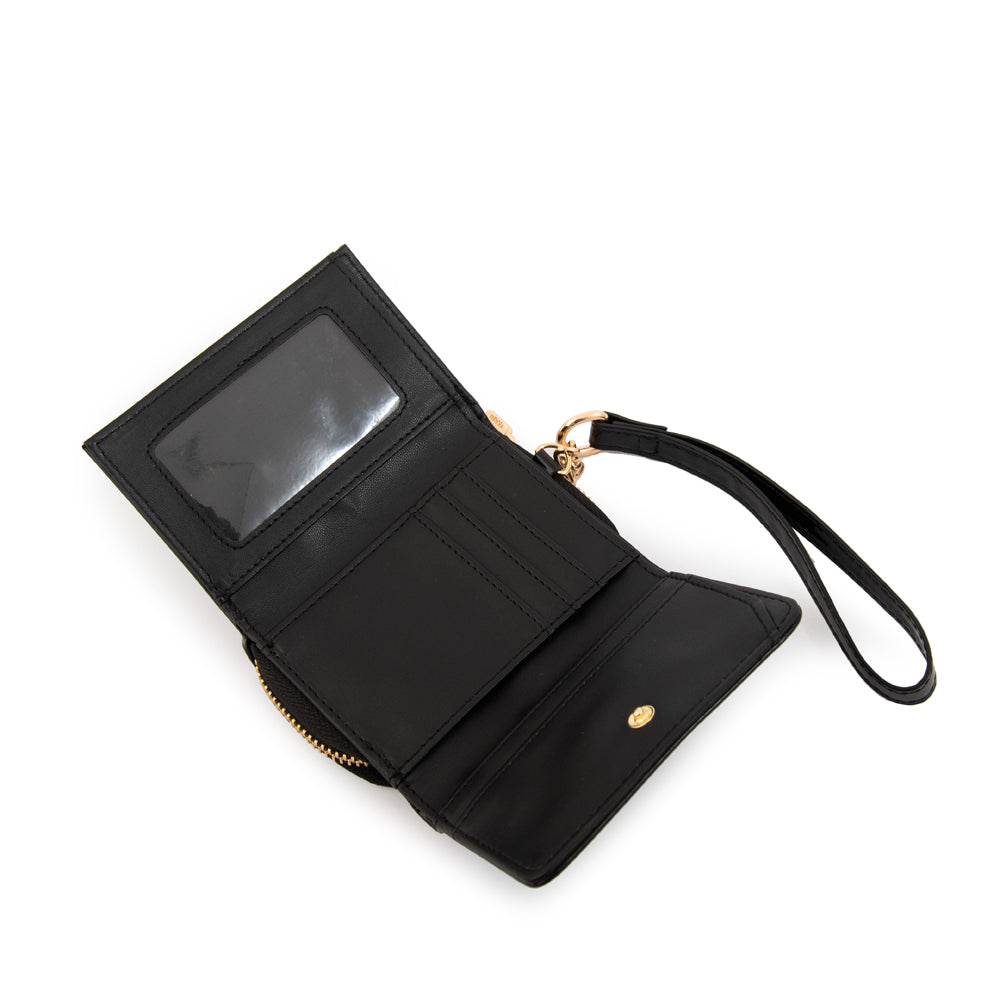 Billetera cristal pequeña negro