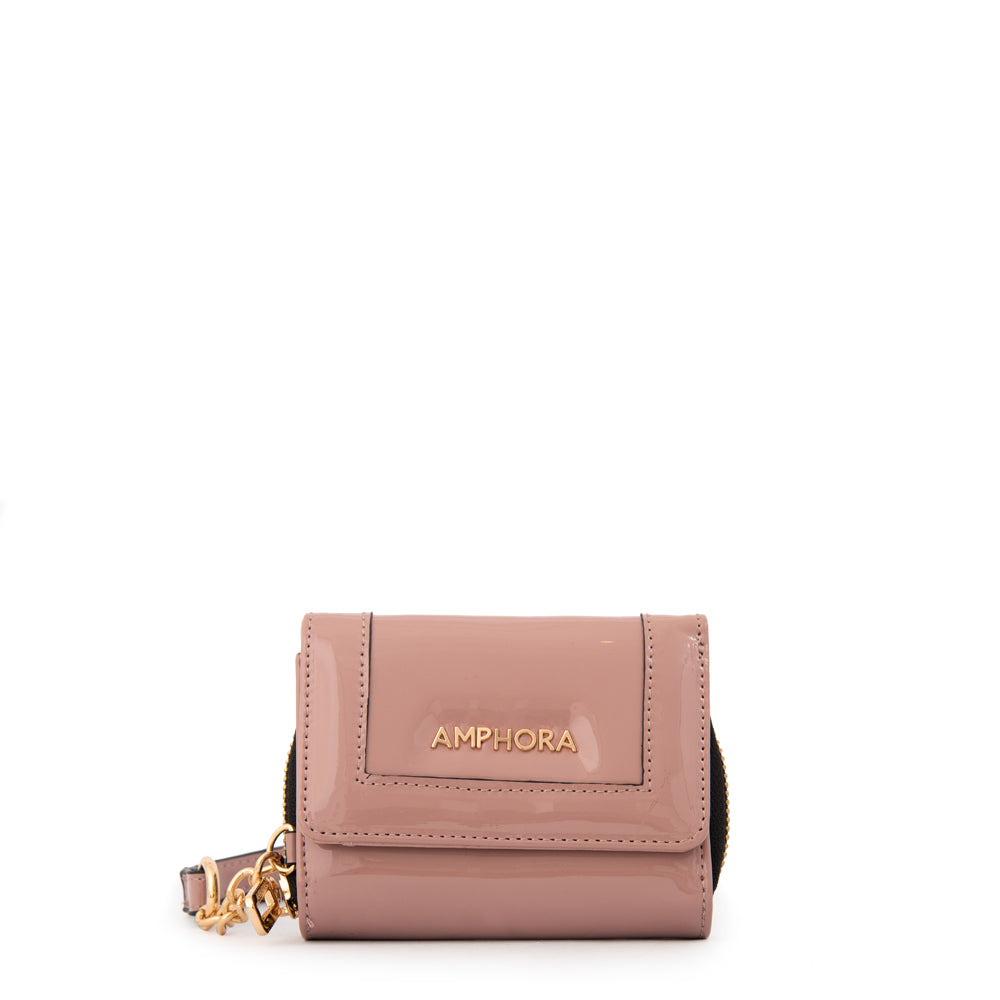 Billetera cristal pequeña rosa viejo