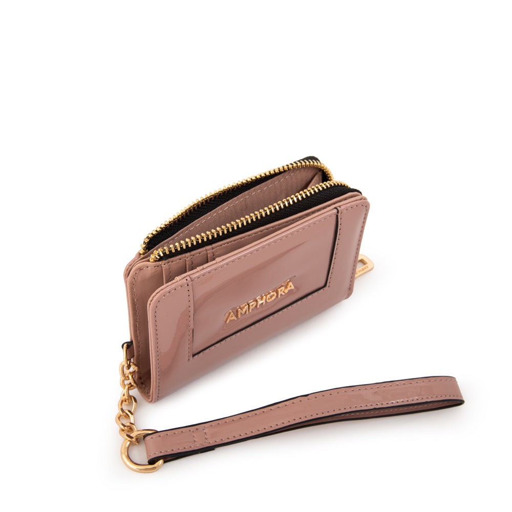 Billetera cristal pequeña rosa viejo