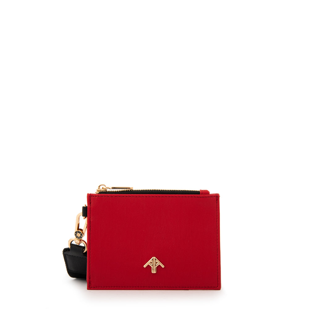 Monedero tarjetero lullaby pequeña rojo
