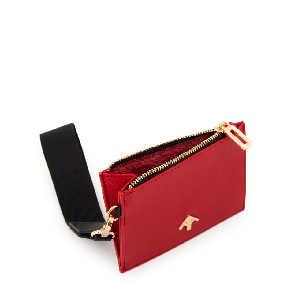 Monedero tarjetero lullaby pequeña rojo