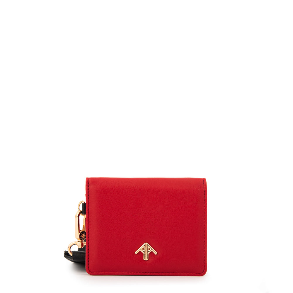 Tarjetero lullaby pequeña rojo