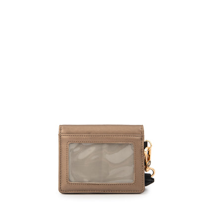 Tarjetero lullaby pequeña plateado oscuro