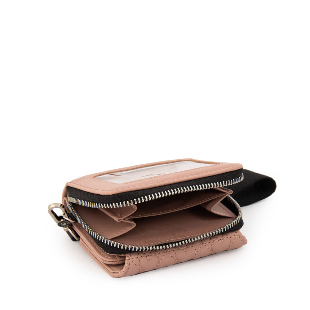 Billetera miryam pequeña rosa viejo