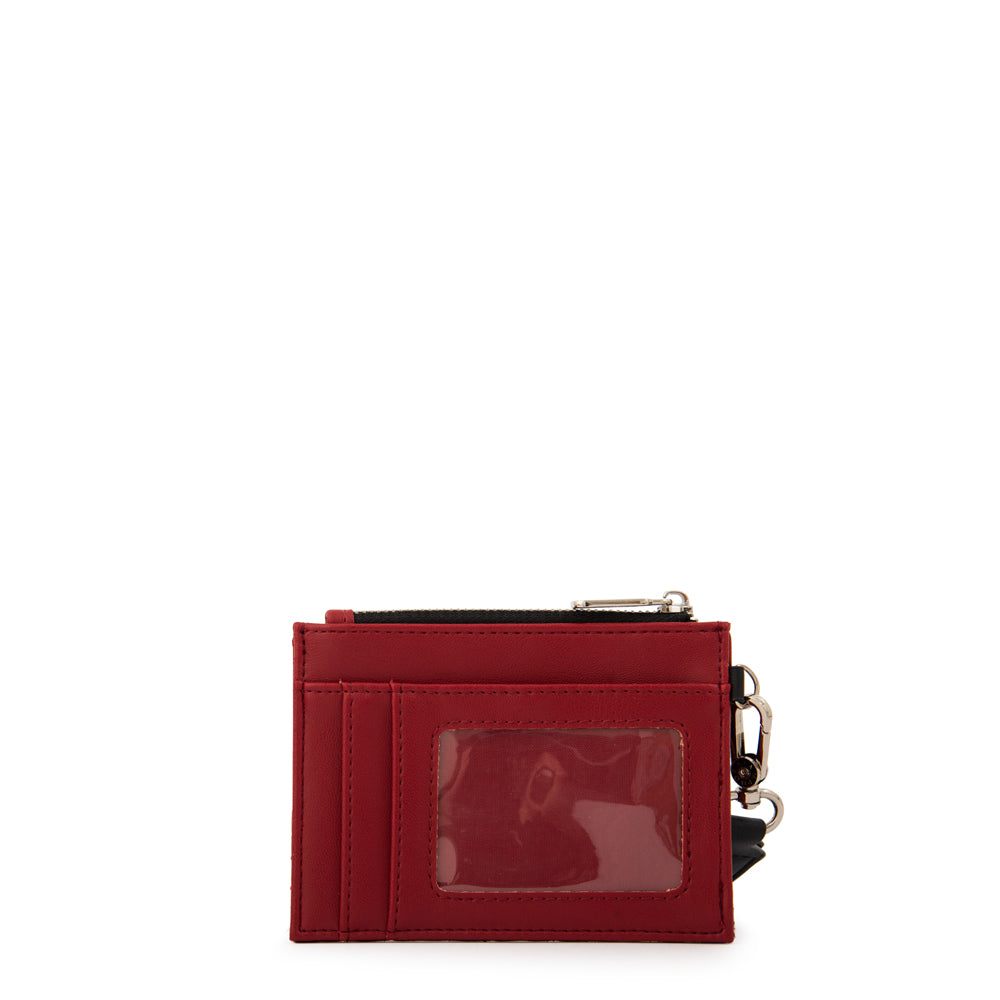Monedero tarjetero miryam pequeña rojo