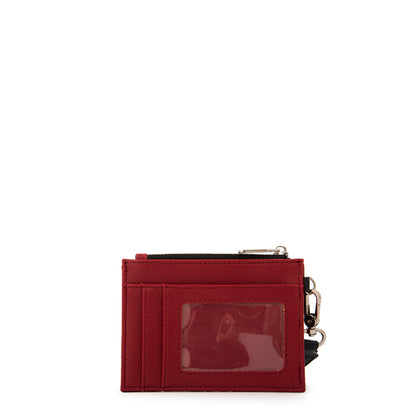 Monedero tarjetero miryam pequeña rojo
