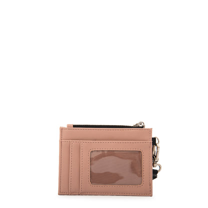 Monedero tarjetero miryam pequeña rosa viejo