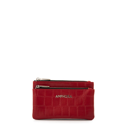 Monedero dual pequeña rojo