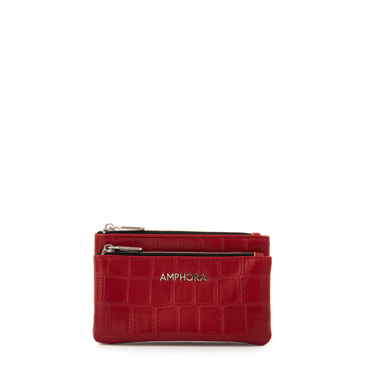 Monedero dual pequeña rojo