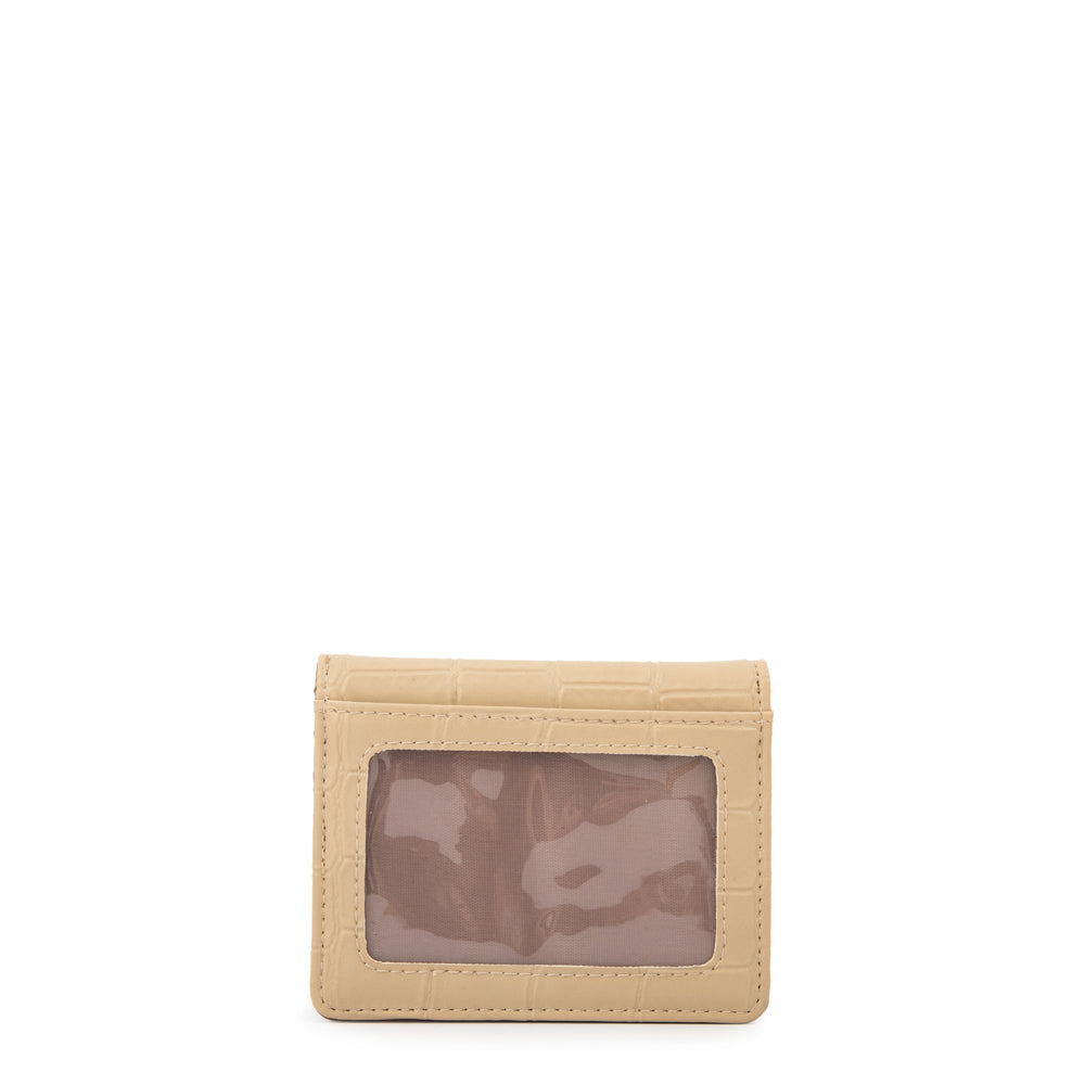 Tarjetero dual pequeña beige