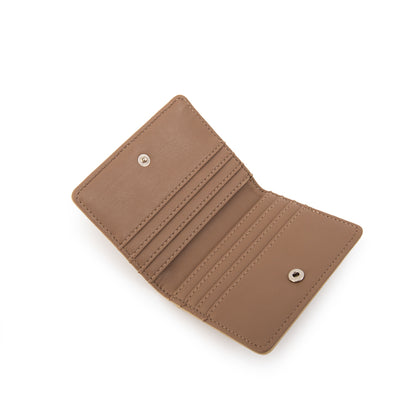 Tarjetero dual pequeña beige