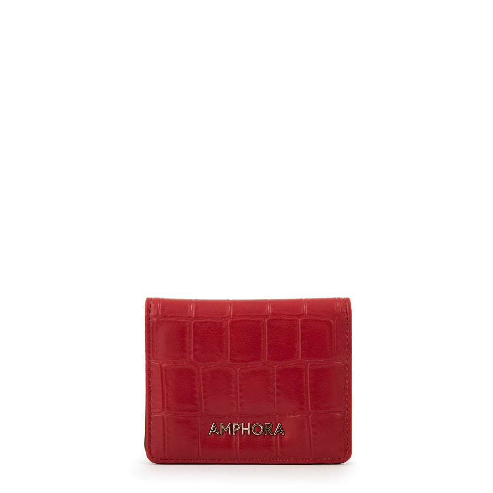 Tarjetero dual pequeña rojo