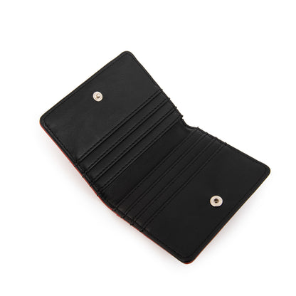 Tarjetero dual pequeña rojo