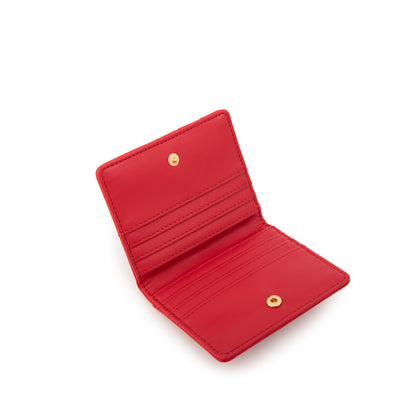 Tarjetero daniza pequeña rojo