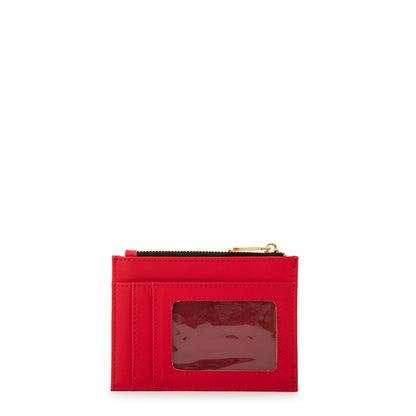 Monedero tarjetero daniza pequeña rojo