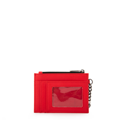 Monedero tarjetero dilian pequeña rojo