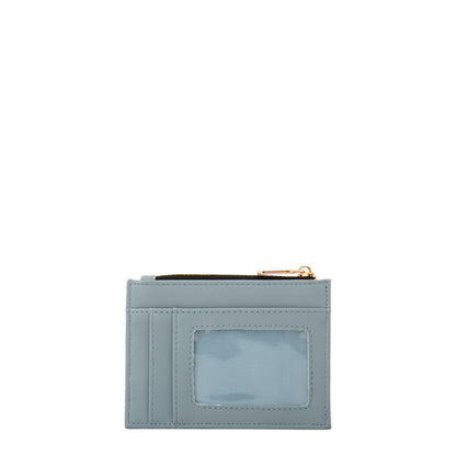 Monedero tarjetero sabrina pequeña celeste