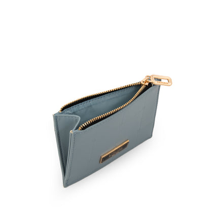 Monedero tarjetero sabrina pequeña celeste