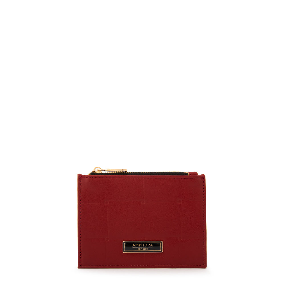 Monedero tarjetero sabrina pequeña rojo
