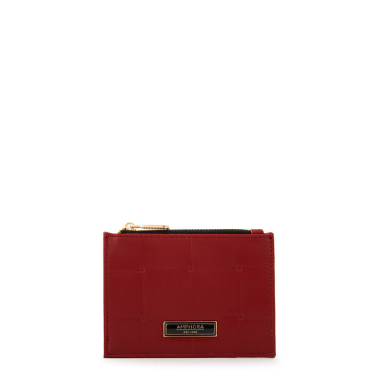 Monedero tarjetero sabrina pequeña rojo