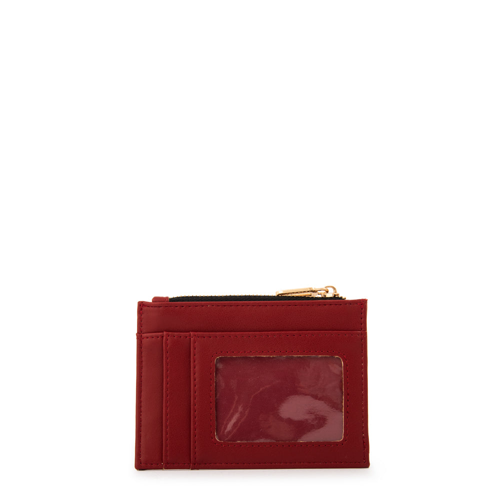 Monedero tarjetero sabrina pequeña rojo