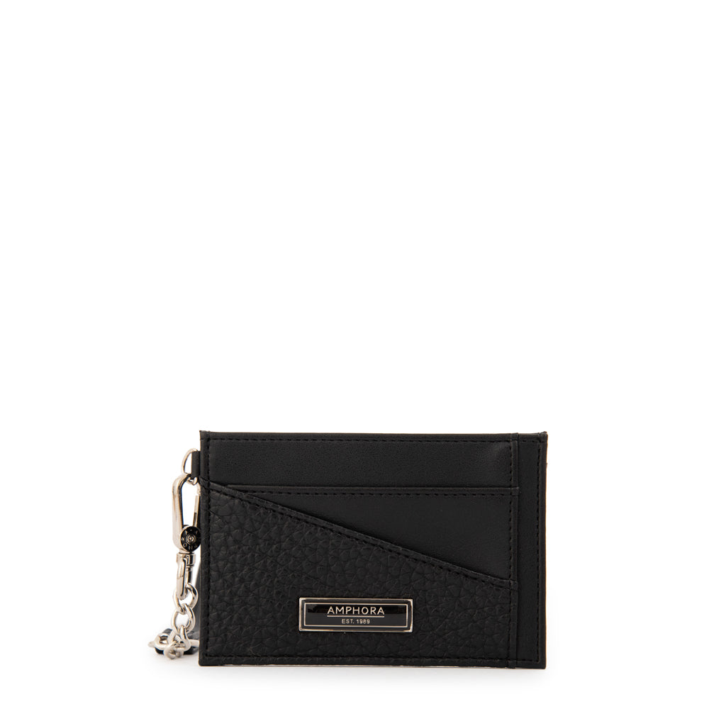 Tarjetero con ventana daily pequeña negro