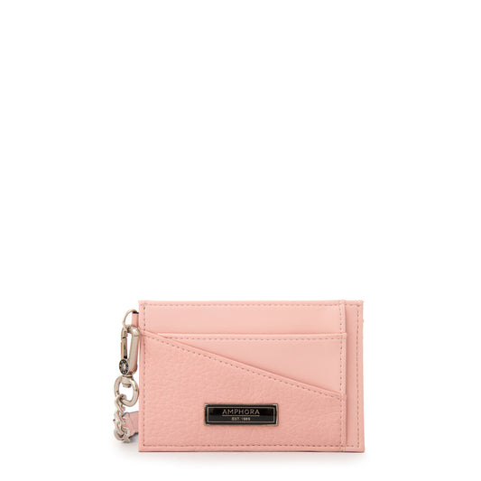 Tarjetero con ventana daily pequeña rosa viejo