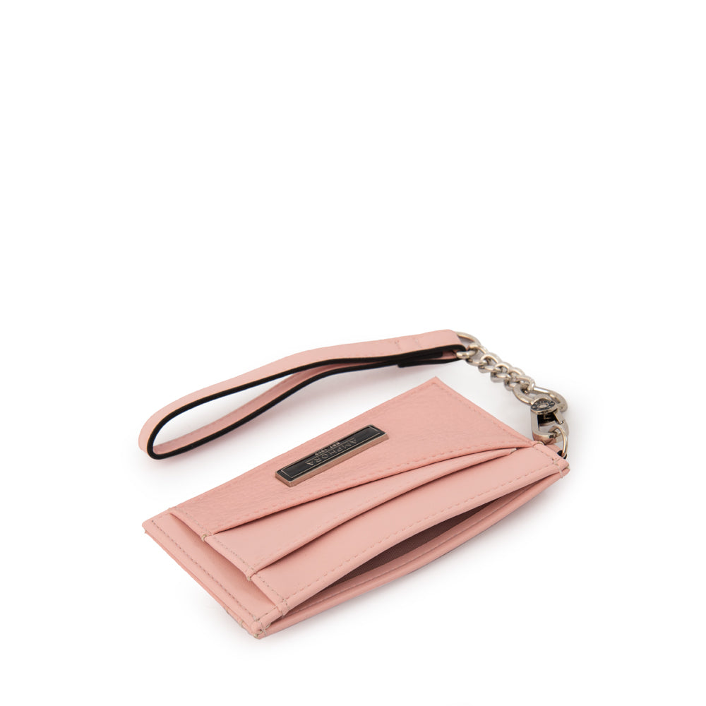 Tarjetero con ventana daily pequeña rosa viejo