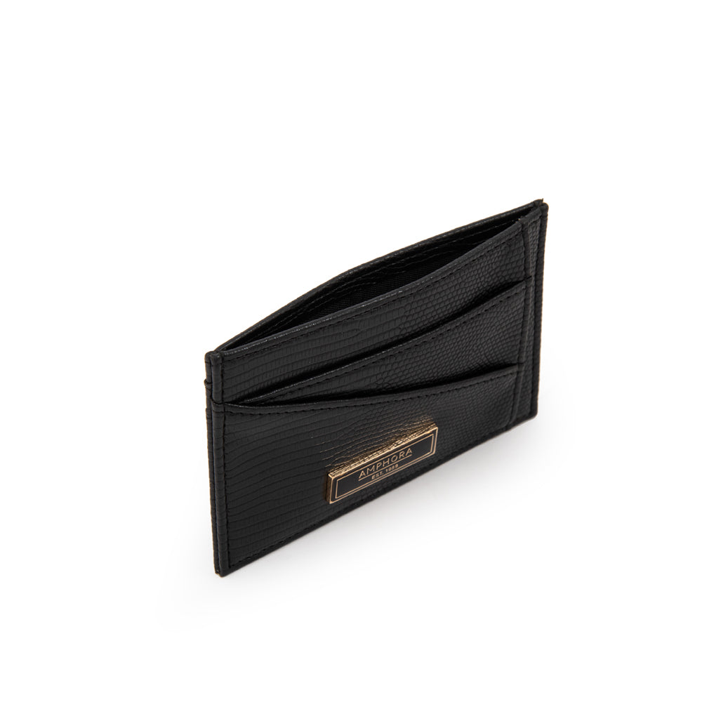 Tarjetero violet pequeña negro