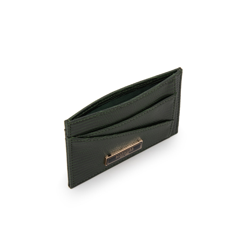 Tarjetero violet pequeña verde claro