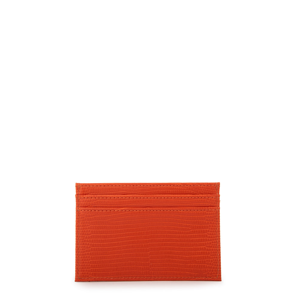 Tarjetero violet pequeña rojo