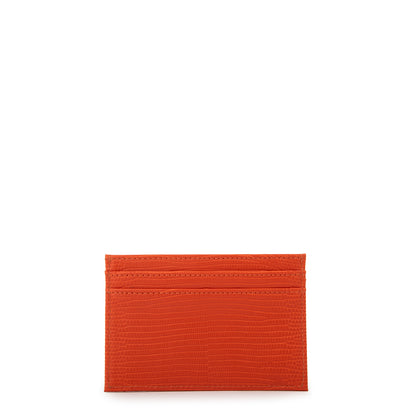 Tarjetero violet pequeña rojo