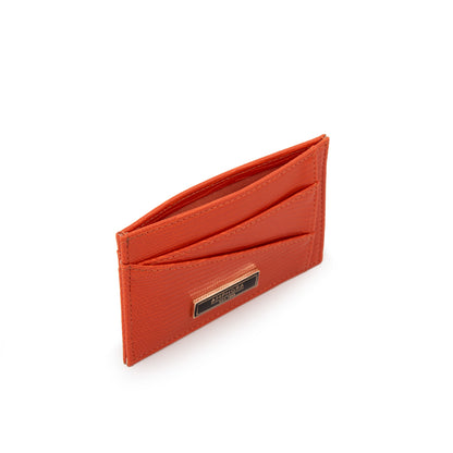 Tarjetero violet pequeña rojo