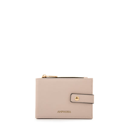 Billetera carmina pequeña beige