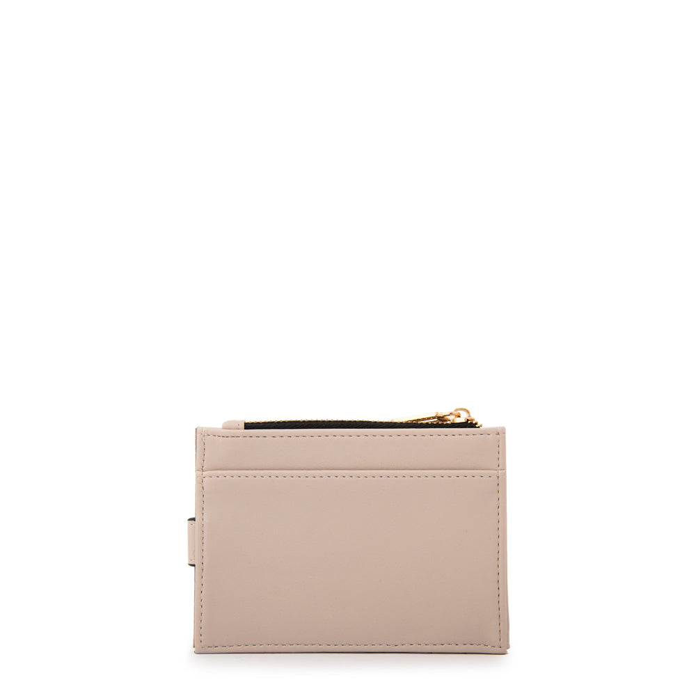 Billetera carmina pequeña beige