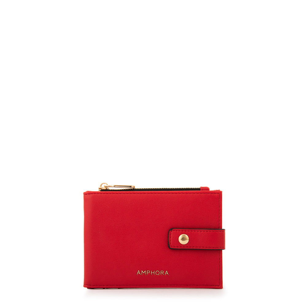 Billetera carmina pequeña rojo